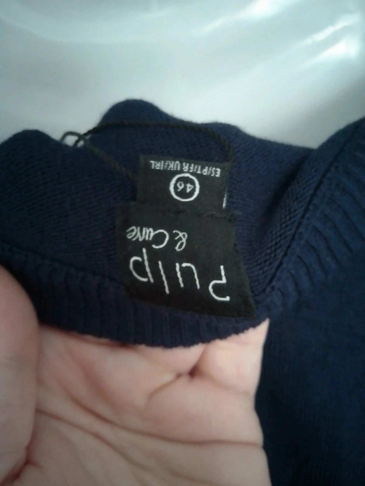 Pull bleu marine taille 46 – photo 5